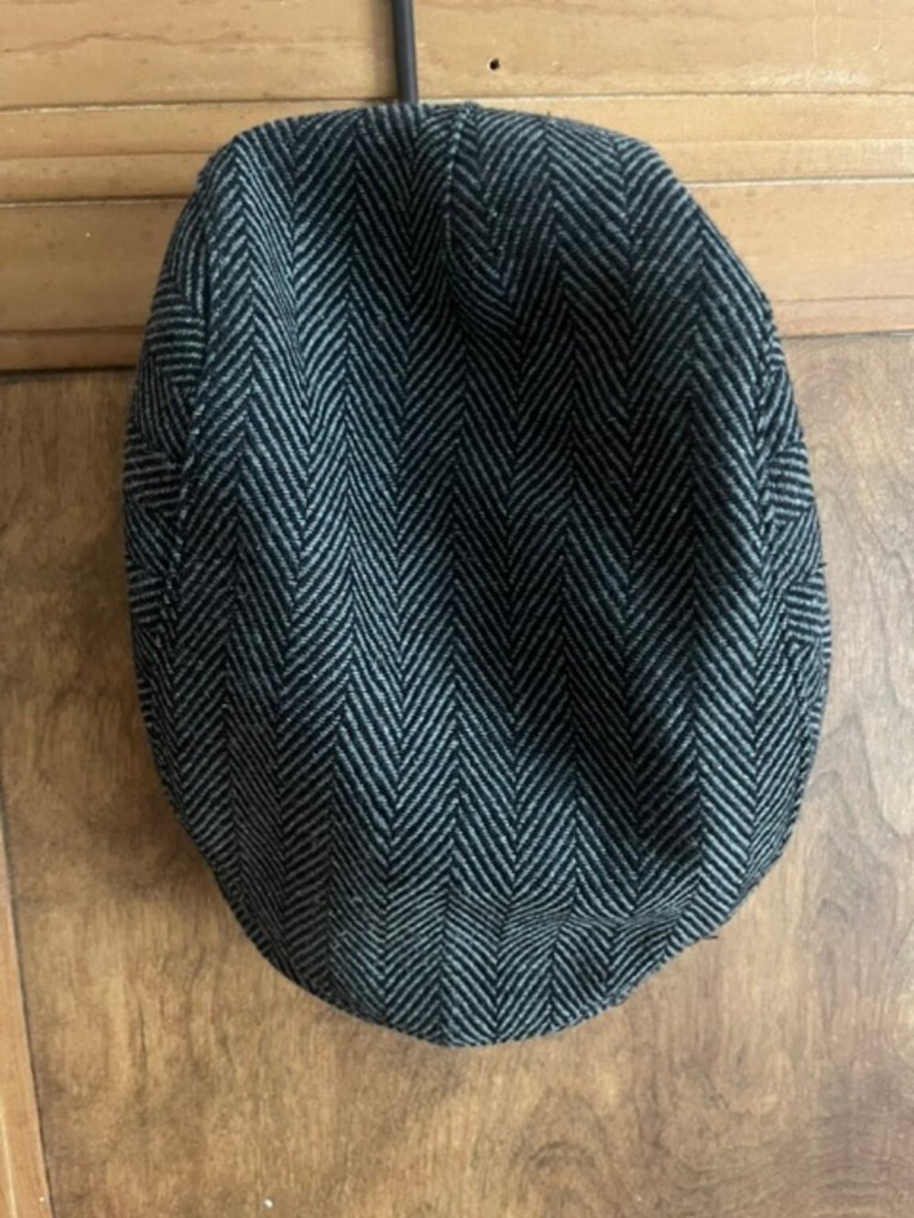 Boston Scally Cap -- Original in Grey Herringbone, Size M/L